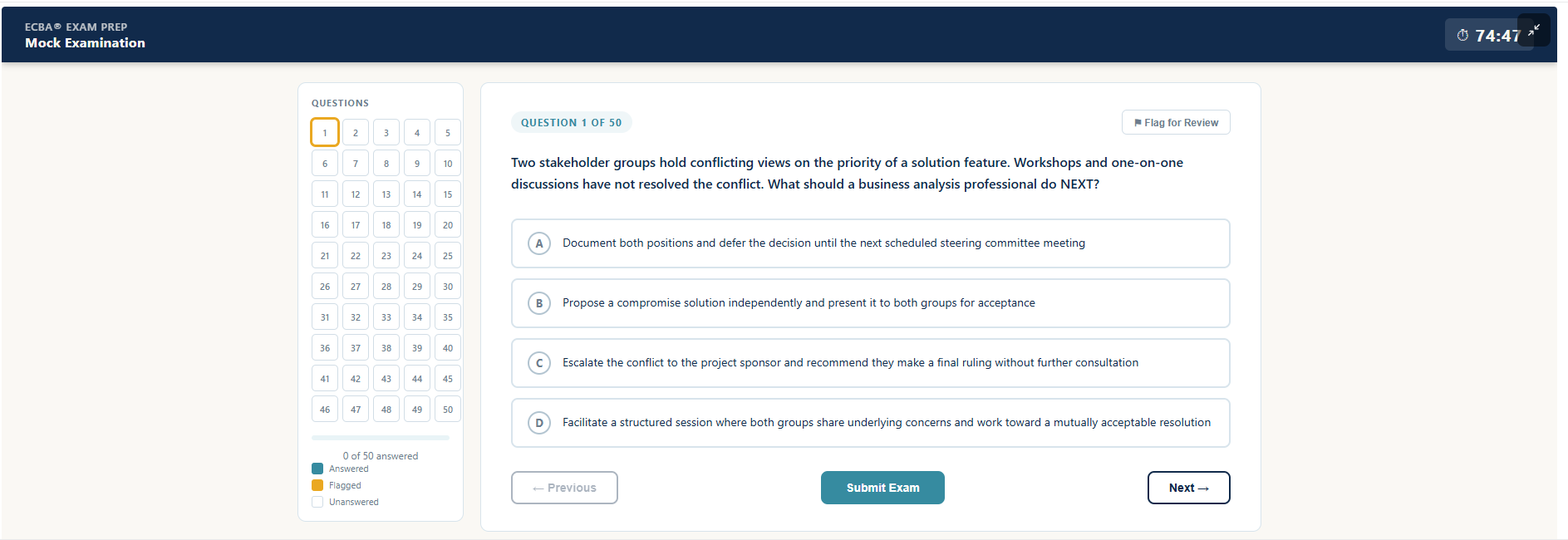 Question Screen